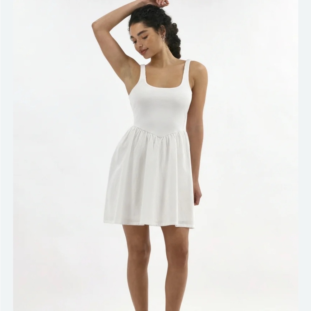 No Boundaries White Mini Dress